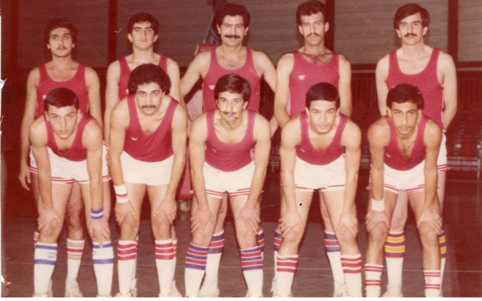 فريق نادي الوحدة لكرة السلة عام 1980