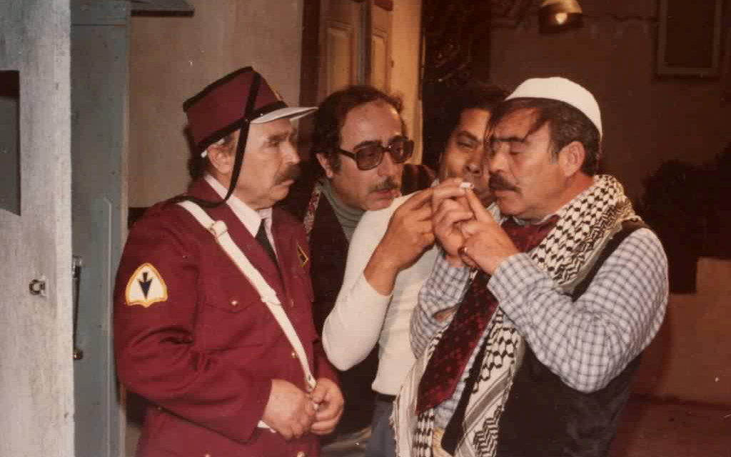 محمد طرقجي ومحمد العقاد في مسلسل وادي المسك عام 1982