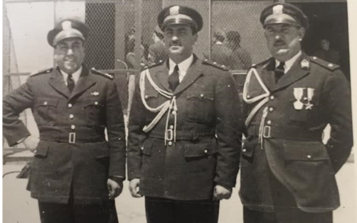 موفق البقاعي في استقبال أمين عام الأمم المتحدة بدمشق عام 1951م