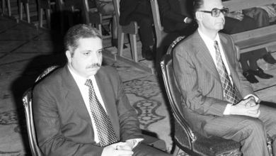 محمد علي الحلبي رئيس الوزراء في تشييع البطريرك الياس معوض