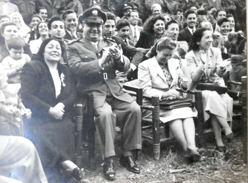 حسني الزعيم وسامية المدرس عام 1949