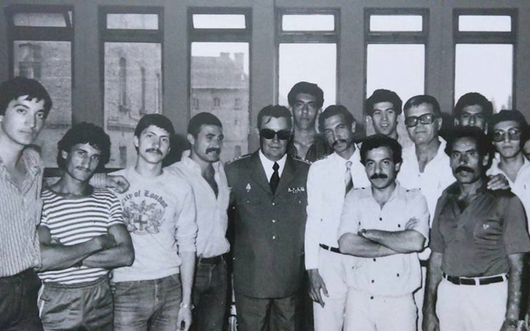 أحمد يونس مدرب المنتخب العسكري لكرة السلة عام 1979