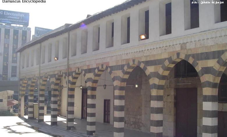 دمشق – الواجهة الشمالية للمدرسة الشامية الكبرى البرانية (6)
