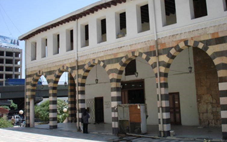 دمشق –  الواجهة الشمالية الكبرى للمدرسة الشامية (4)