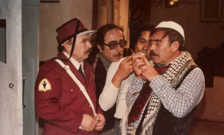 محمد طرقجي ومحمد العقاد في مسلسل وادي المسك عام 1982