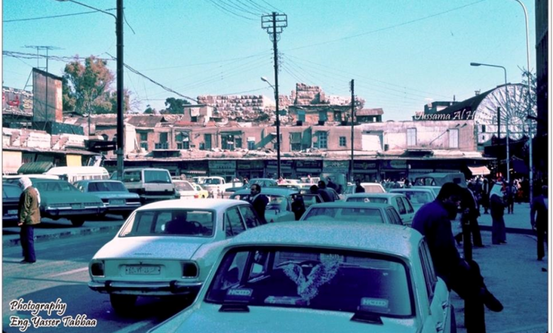 مدخل سوق الحميدية في دمشق عام 1983