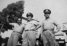 موفق البقاعي مع بعض الضباط من أقرانه في وزارة الداخلية عام 1955