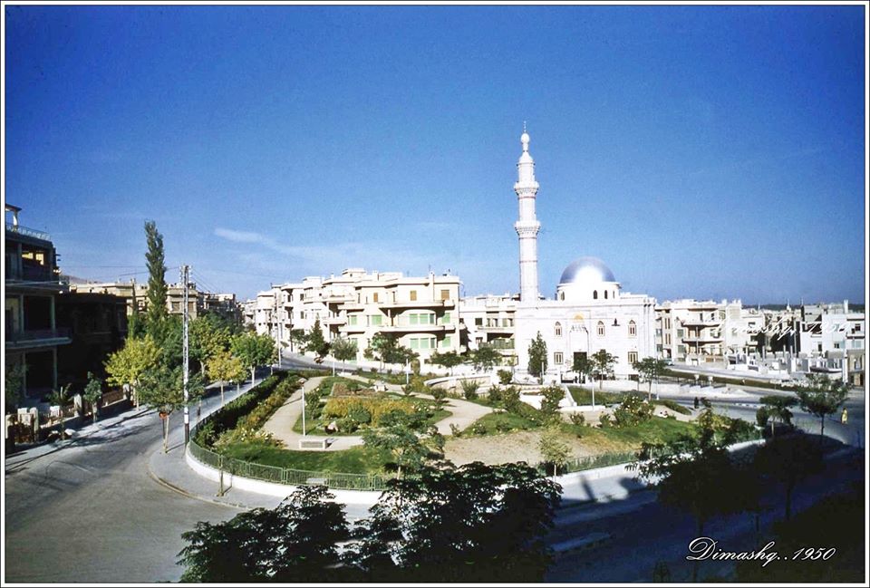 دمشق ساحة الروضة عام 1950 التاريخ السوري المعاصر