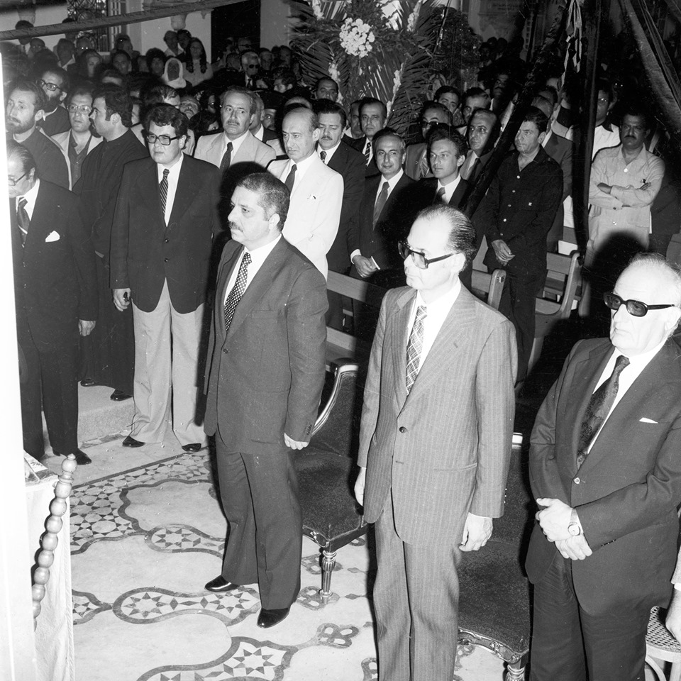 التاريخ السوري المعاصر - محمد علي الحلبي رئيس وزراء سورية في تشييع البطريرك الياس معوض (2)