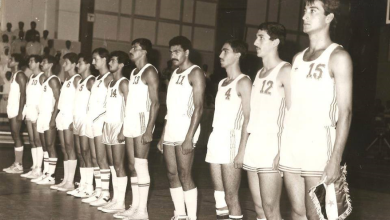 فريق الجيش السوري لكرة السلة عام 1987