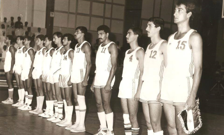 فريق الجيش السوري لكرة السلة عام 1987