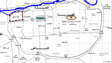 التاريخ السوري المعاصر - المدرسة المسمارية الحنبلية في دمشق - المخطط (3)