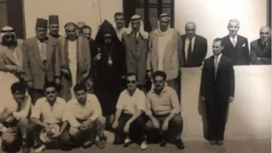 الرقة عام 1957 -  ثلة من آل العجيلي في حفل مصالحة الأرمن