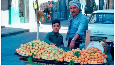 دمشق 1983- تقاطع جادة كرجية حداد مع الحارة المؤدية لمسجد المرادي