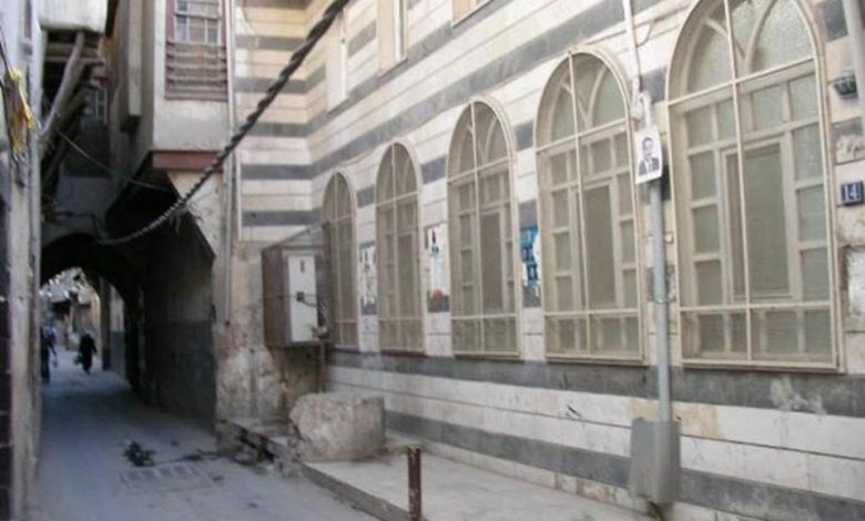 التاريخ السوري المعاصر - دمشق – واجهة المدرسة البادرائية (10)