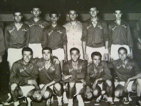 التاريخ السوري المعاصر - فريق الجيش السوري لكرة السلة عام 1957