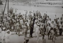 اللاذقية 1962 – الرئيس ناظم القدسي في زيارة للكلية البحرية (2)
