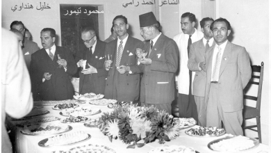 الشاعر خليل الهنداوي في مؤتمر الأدباء العرب عام 1955