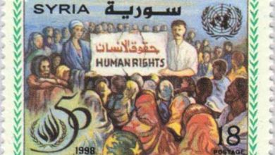 طوابع سورية  1999- ذكرى إعلان حقوق الإنسان