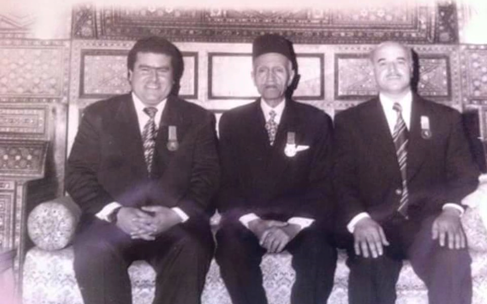 مؤسسو رابطة المنشدين الدينيين في دمشق 1974