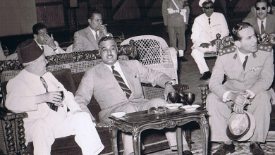 سعيد الغزي وجمال عبد الناصر في القاهرة 1954