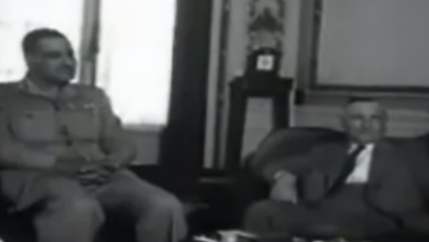 فيديو - زيارة سعيد الغزي رئيس الحكومة السورية إلى القاهرة 1954