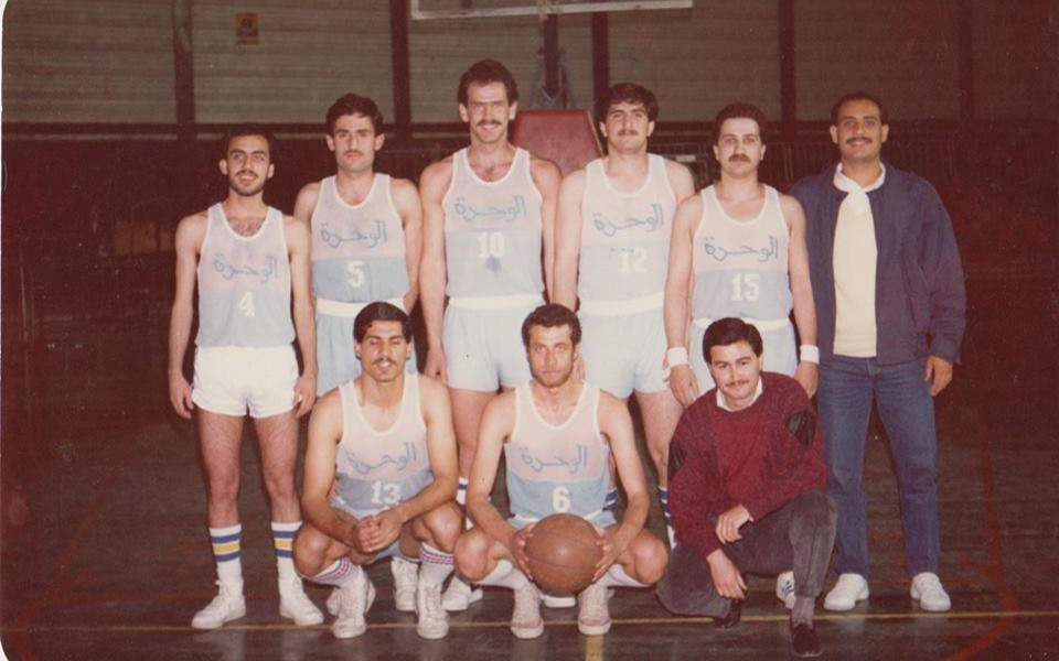 فريق نادي الوحدة لكرة السلة عام 1983