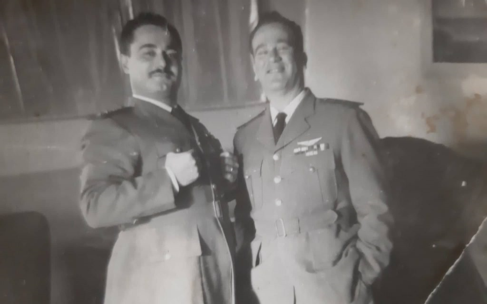 النقيب أحمد عنتر والملازم أول موفق تيناوي