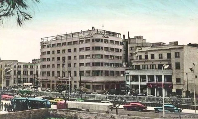 دمشق في الخمسينيات - فندق سمير اميس وفندق قطان بمحلة فكتوريا