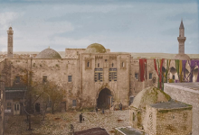 صور تاريخية ملونة - خان الوزير في حلب 1920 - 1923