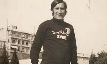 جورج مختار حارس مرمى المنتخب السوري لكرة القدم في نهاية الستينيات