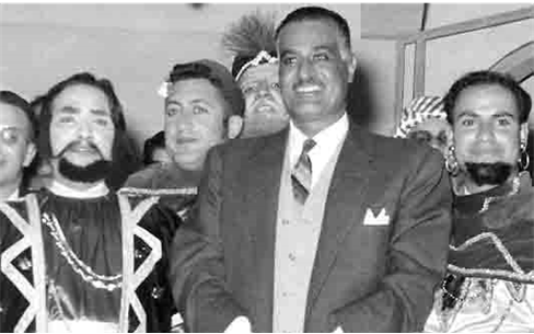 جمال عبد الناصر يشهد عرض مسرحية تاجر البندقية بجامعة دمشق (1)