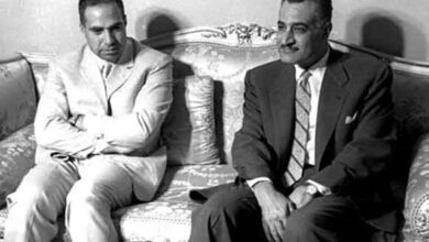 جمال عبد الناصر يستقبل عبد الحميد السراج 1962 (1)
