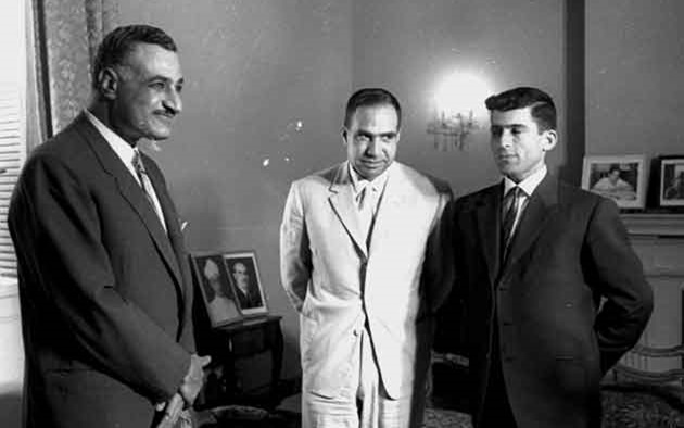جمال عبد الناصر يستقبل عبد الحميد السراج 1962 (2)