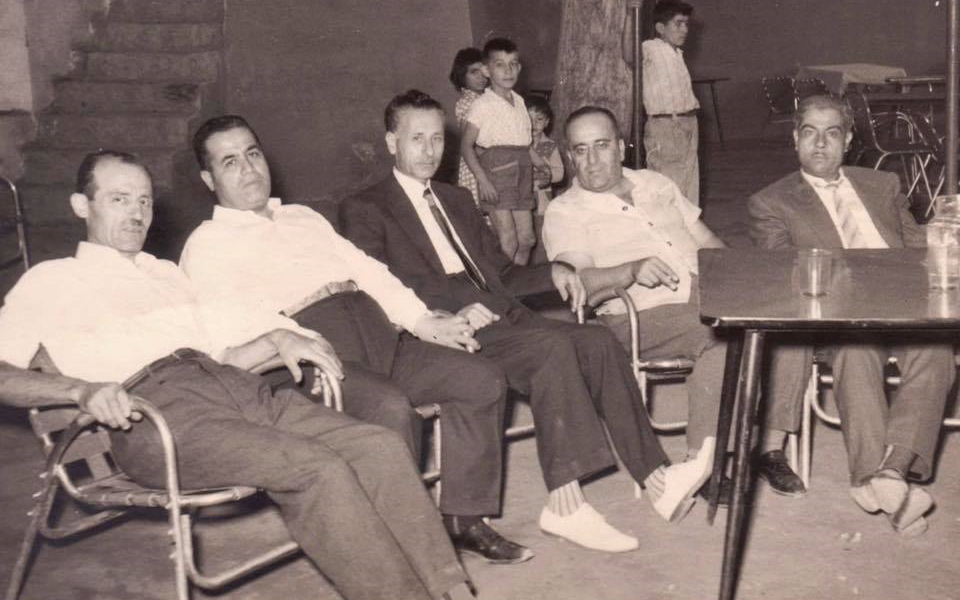 تجار من حلب في بلودان خلال معرض دمشق 1961