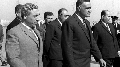 جمال عبد الناصر يستقبل أمين الحافظ أثناء مؤتمر القمة العربي 1964 (2)