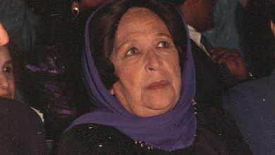 دمشق 1989 – أمينة رزق في افتتاح مهرجان دمشق السينمائي السادس