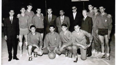 منتخب دمشق بكرة السلة في بغداد  عام 1962-1963