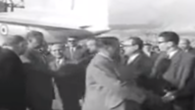 فيديو - جمال عبد الناصر بدمشق في احتفال الوحدة الأول 1959
