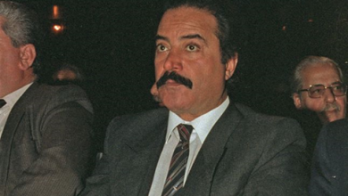 دمشق 1989 - يوسف شعبان في افتتاح مهرجان دمشق السينمائي السادس