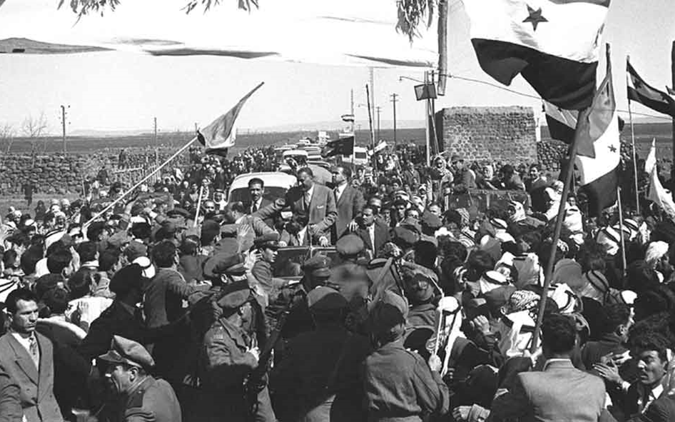 جمال عبد الناصر في السويداء بمناسبة العيد الثانى للوحدة عام 1960م (5)