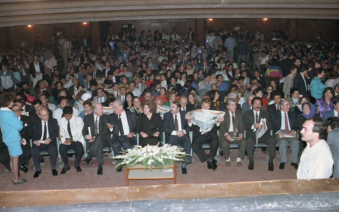 افتتاح مهرجان دمشق السينمائي السادس في دمشق 1989