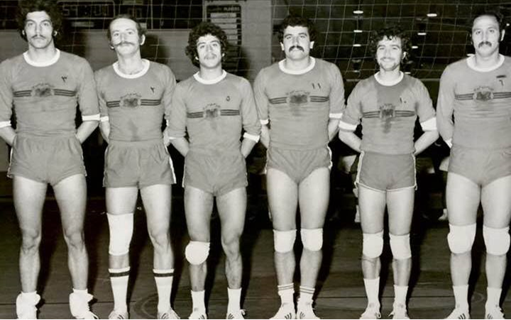 الرياض 1977- منتخب سورية بالكرة الطائرة في بطولة العرب