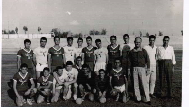 لقاء بين فريقي الغوطة (دمشق) وفريق الفتوة (حماه) بكرة اليد عام 1964