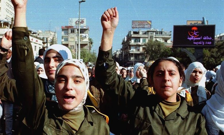 دمشق 1999- مظاهرة تضامنية مع العراق (2)