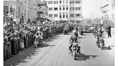 دمشق- شارع النصر 1958- زيارة جمال عبد الناصر عقب إعلان الوحدة (1)