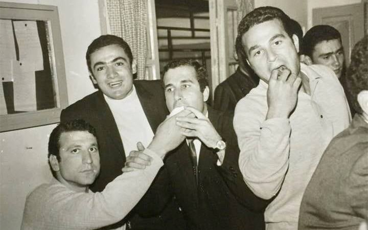 اللاذقية 1969- احتفال نادي اللاذقية عقب الفوز ببطولة الجمهورية لكرة الطائرة 