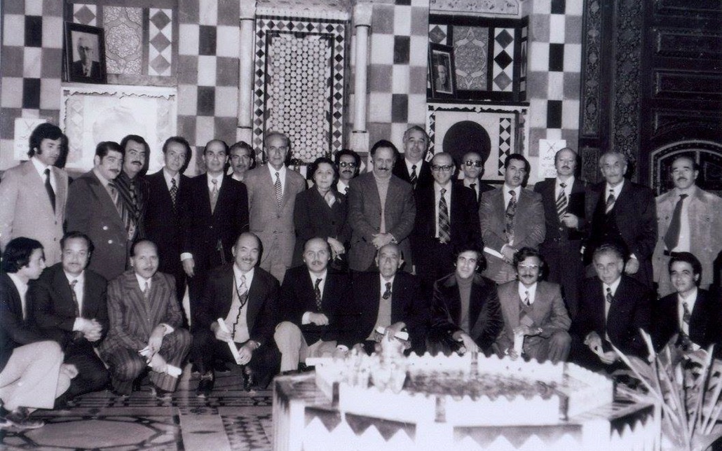 الهيئة التأسيسية لجمعية أصدقاء دمشق في متحف دمشق عام 1976
