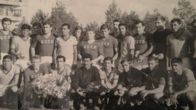 منتخب حلب بكرة القدم والمنتخب الأولمبي السوفيتي عام 1966