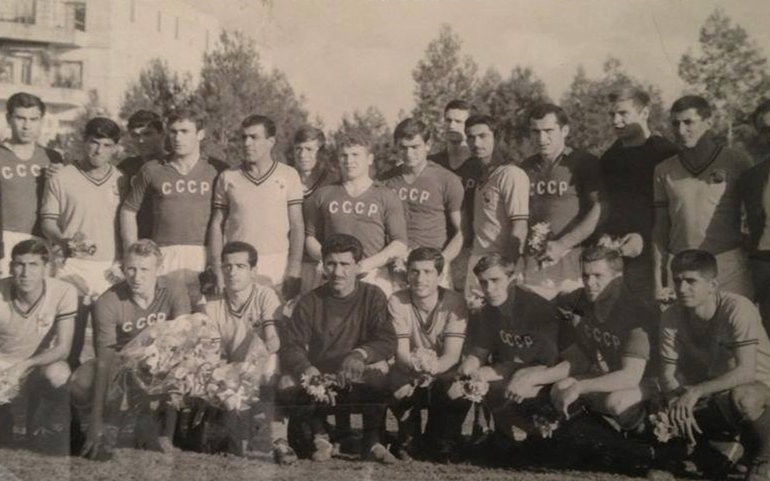 منتخب حلب بكرة القدم والمنتخب الأولمبي السوفيتي عام 1966